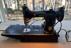 Featherweight 221 Sewing Machine With Case     Works Great   - Video Demo