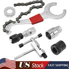 6pcs Bicycle Repair Bike Tool Kit Removal Bracket Freewheel Crank Puller Tools