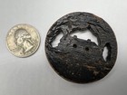 Large Pierced Vintage  Burwood Southern Mansion   Carriage Button 1-15 16  e3