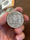 1814 So Fj Chile 8 Reales Silver Coin