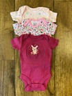 Gerber Baby Girl Newborn Outfits Tee Shirts Bodysuits Clothes Lot Star Bunny