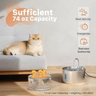 Cat Water Fountain Stainless Steel Drinking Automatic Pet Bowl Pet Supplies Dog