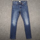 J crew 250 Skinny Jeans Mens Medium Wash Blue Denim Slim Fit 30x34