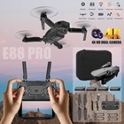 New Listing Drone 4k Hd Dual Camera Wifi Fpv Rc Foldable Quadcopter  4 Batteries