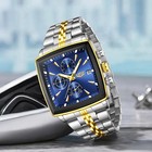 Luxury Mens Watch Stainless Steel Quartz Date Chronograph Classic Man Watch Gift