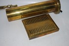 Vintage Brass Beer Tap Tower 12  W  Drip Pan Used Bar Draft Tower Needs Refit