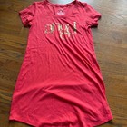 Vintage Y2k 2000 s Victoria s Secret Red Angel Vs Sleep Shirt Sz S