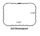 Downspout Gutter Elbow 2x3  a  Style - 22 Color Choices