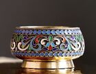 Rare Antique Russian 84 Silver Gilt-silver Enameled Salt Cellar