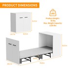 Naizea 2 In1 Murphy Bed With Mattress  Folded Cabinet Bed 75  X 29  4 Folded Cot