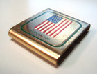 Vtg Boy Scouts Of America  Citizenship Skill Award  Metal Belt Slide Loop  430b 