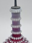 Hobbs Brockunier Hobnail Cranberry  Opalescent Barber Bottle