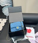 Chanel Golden Ball Denim Chain Bag Crossbody Bag Size20x13cm