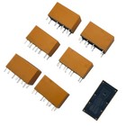 6pcs Dc 9v Mini Power Relay Dpdt Pcb - 8 Pins - Mini Pcb Relay Hk19f