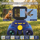 Kids Binoculars With Night Vision Camera  10x Zoom Digital Adventures Telescope