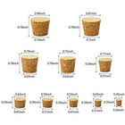 100 Pack Assorted Cork Stoppers Wine Bottle Corks Plugs 10 Sizes Replace