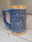 Williamsburg Va Souvenir Stein Beer Mug - 4 1 2    Tall Collector Blue