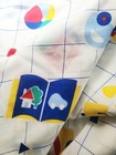 Vintage 1986 C  Amsinck Kids Baby Nursery Toys Fabric Remnant  112  X 48  3 Yd 