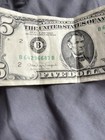 1988 A  5 Dollar Bill Federal Reserve Note Circulated Vintage Error 7