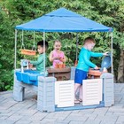Step2 Grill And Gather Play Center With Canopy Outdoor Kitchen Toy For Kids 2 