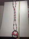 Retro Super Mario Mushroom Kandi Bead Plur  Edm rave  Perler Necklaces 