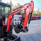 Pick Up One Ton Small Closed Cabin Hydraulic Mini Excavator In Usa Warehouse