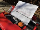 Olivetti Valentine Typewriter W case Bucket Working Confirmed Vintage Rare 