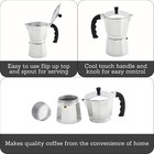 3 Cups Stove Pot Espresso Cuban Moka Coffee Maker Cafetera Cubana Italiana