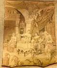 Gorgeous Antique Vintage Tapestry French   Made In France   Beautiful Scene Ooak