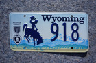 Wyoming Purple Heart Military License Plate