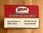Ho Atlas F89j Flat Car 2000   s Yellow Road   601395 Nib 