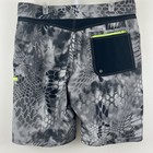 Huk Kryptek Raid Camo Fishing Board Shorts Mens Xl Quick Dry Swim Trunks Gray