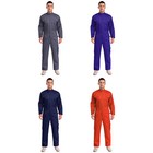 Men Work Overalls Mechanics Jumpsuit Workwear Long Sleeve Coveralls With Pockets