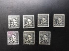 Old  Vintage Us Stamp   4 Cent Lincoln Cc  Lot Of    7  
