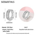 Kunsir Vintage Band Ring With Hollow Heart Sterlingsilver 925 Ring For Men Women