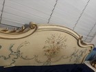 Queen Sized Antique Italian Silk Rococo Headboard