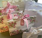  set Of 9  Authentic Dior Limited Multicolor Gift Shopping Paper Bags W ribbons