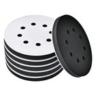 6pc 5  8 Holes Interface Pads Orbital Sander Sanding Foam Pad Hook Loop Buffer
