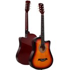 Moukey Eag-100 Sunburst 38  Dreadnought Acoustic Guitar Full Beginner Set