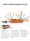 16 In 1 Bike Repair Tool Kit Portable Folding Bicycle Multitool Hex Key Wrench