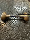 Original Antique The Plaza Hotel Nyc Cast Brass  double P  Monogram Doorknob Set