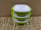 Tupperware New Press N Seal Stackable Servalier Bowls Bright Green 3l  2l  1 4l