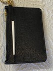 Coach Midnight Navy Blue Crossgrain Leather Card Case C6881 Nwt