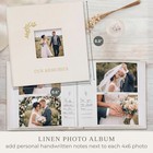 Beige Linen Wedding Photo Album For 4 X 6 Photos 8 8 Inch