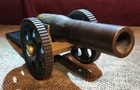 Vintage Brass Signal Salute Cannon 8  Brass Barrel   9 Lbs