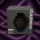 Garmin Fenix 8 47mm Solar Sapphire Carbon Gray Dlc Black gray Band   Brand New