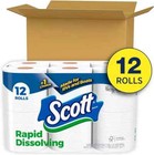 Scott Rapid-dissolving Toilet Paper  12 Toilet Paper Rolls  Bath Tissue Rv boats