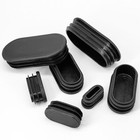 Oval Oblong Plastic Tubes End Caps Bungs Blanking Plugs Pipe Inserts Furniture