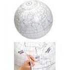 Writable Globe Vinyl Clever Catch 24  Inflated Ball In White