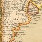 South America  Peru  Brasil  Argentina  Chile  Original  Map  1886